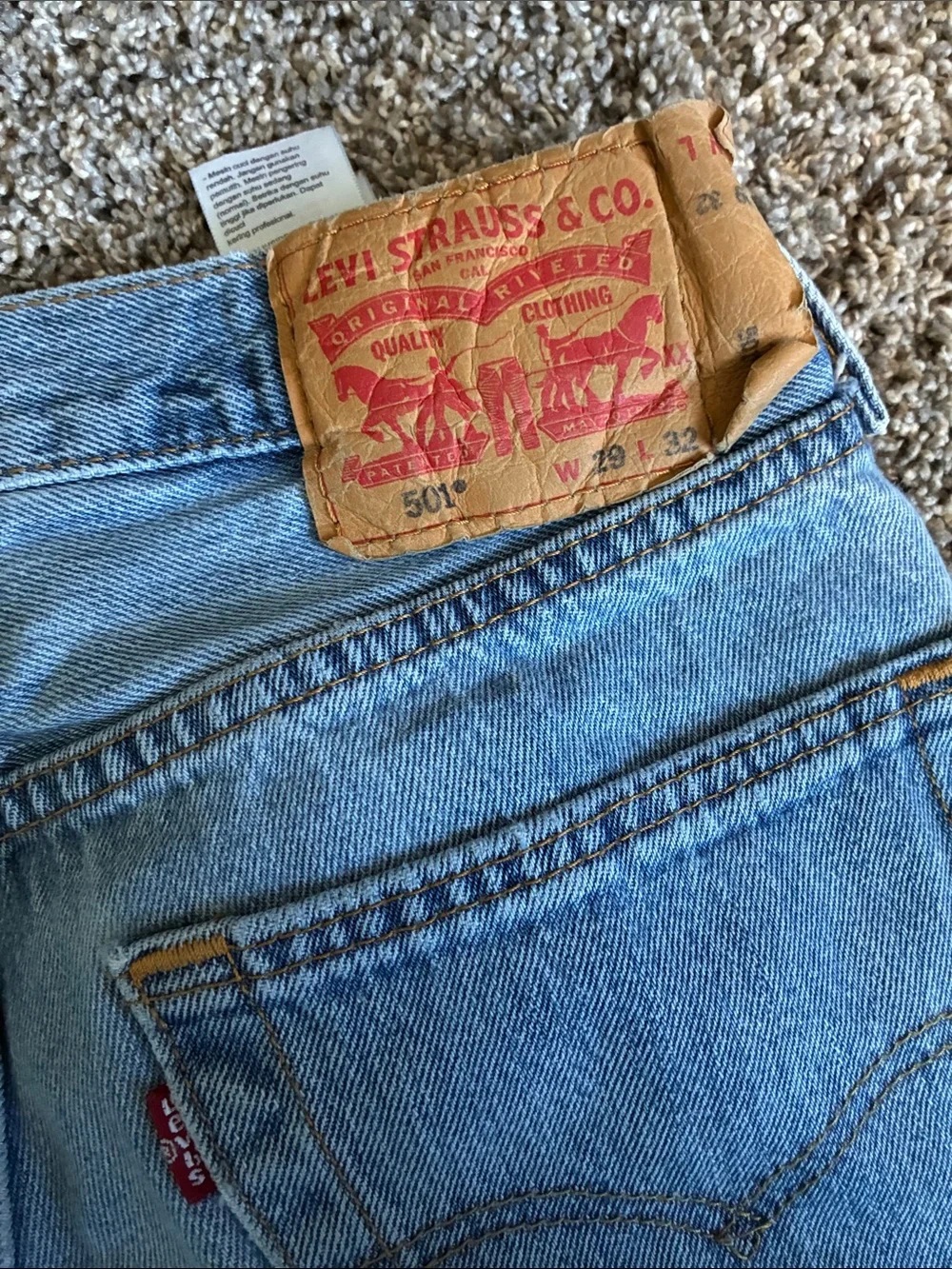 Levi's Light Blue Straight Leg Men's Jeans